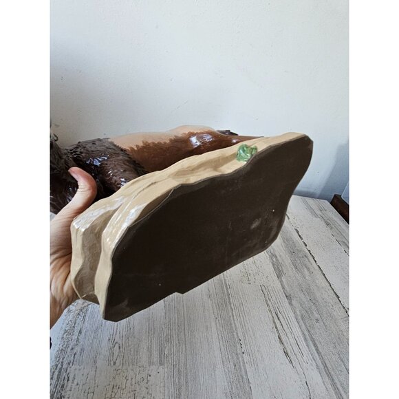 Vintage ceramic buffalo bison statue figurine unique large - Picture 10 of 10